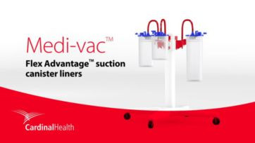 Cardinal Health Medi-Vac Flexible Suction Canister