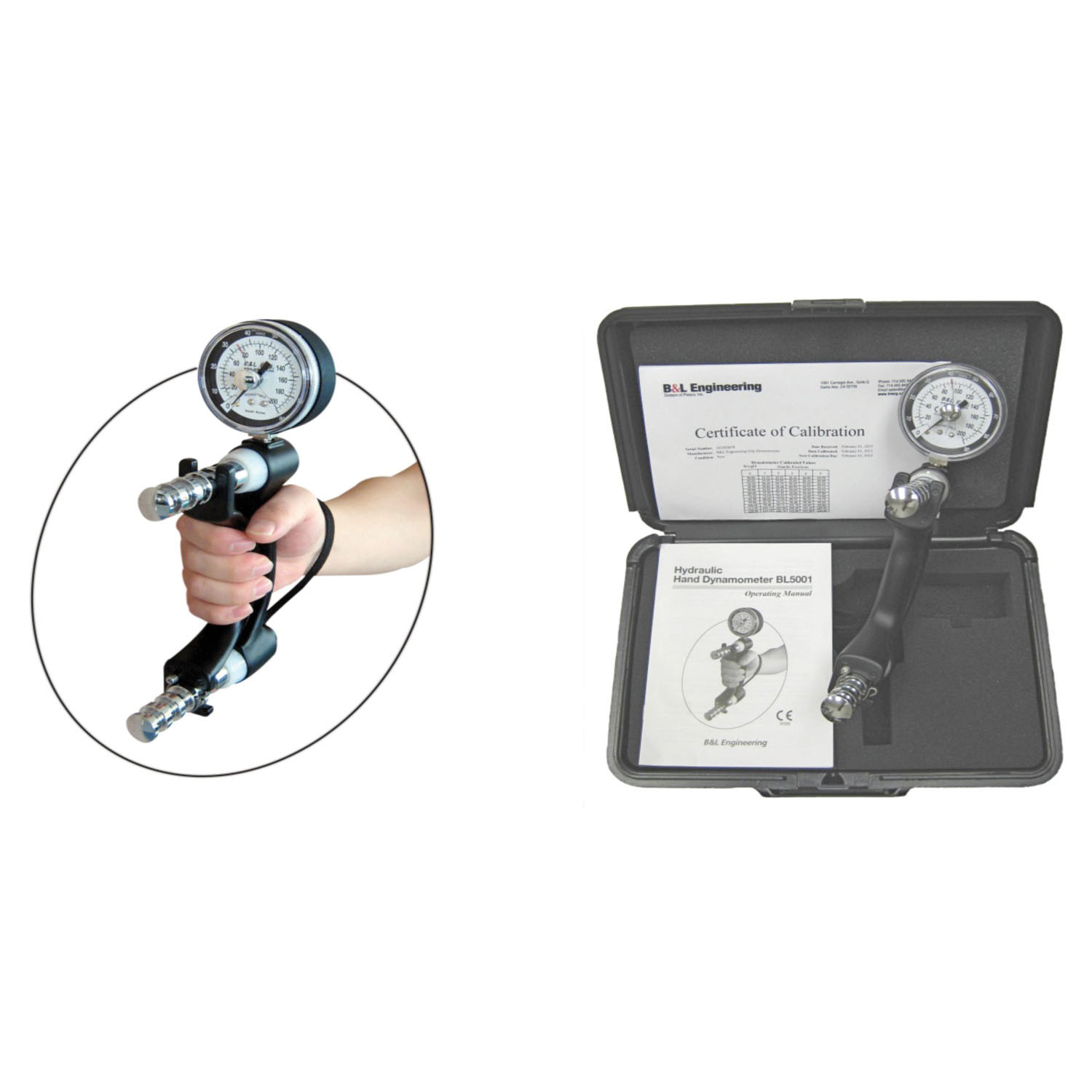 B&L Engineering Hydraulic Hand Dynamometer