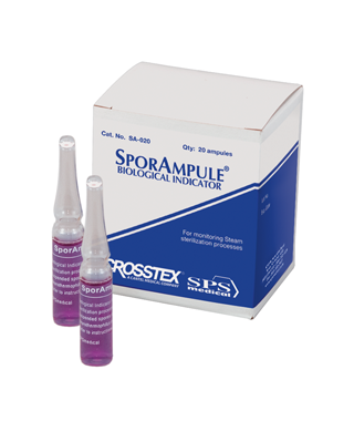 Crosstex Sporampule Biological Indicator Steam-Tabletop