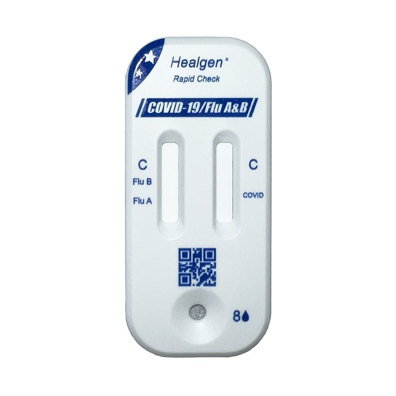 Healgen OTC Triple Rapid Resp/Covid, Flu A & B Ag