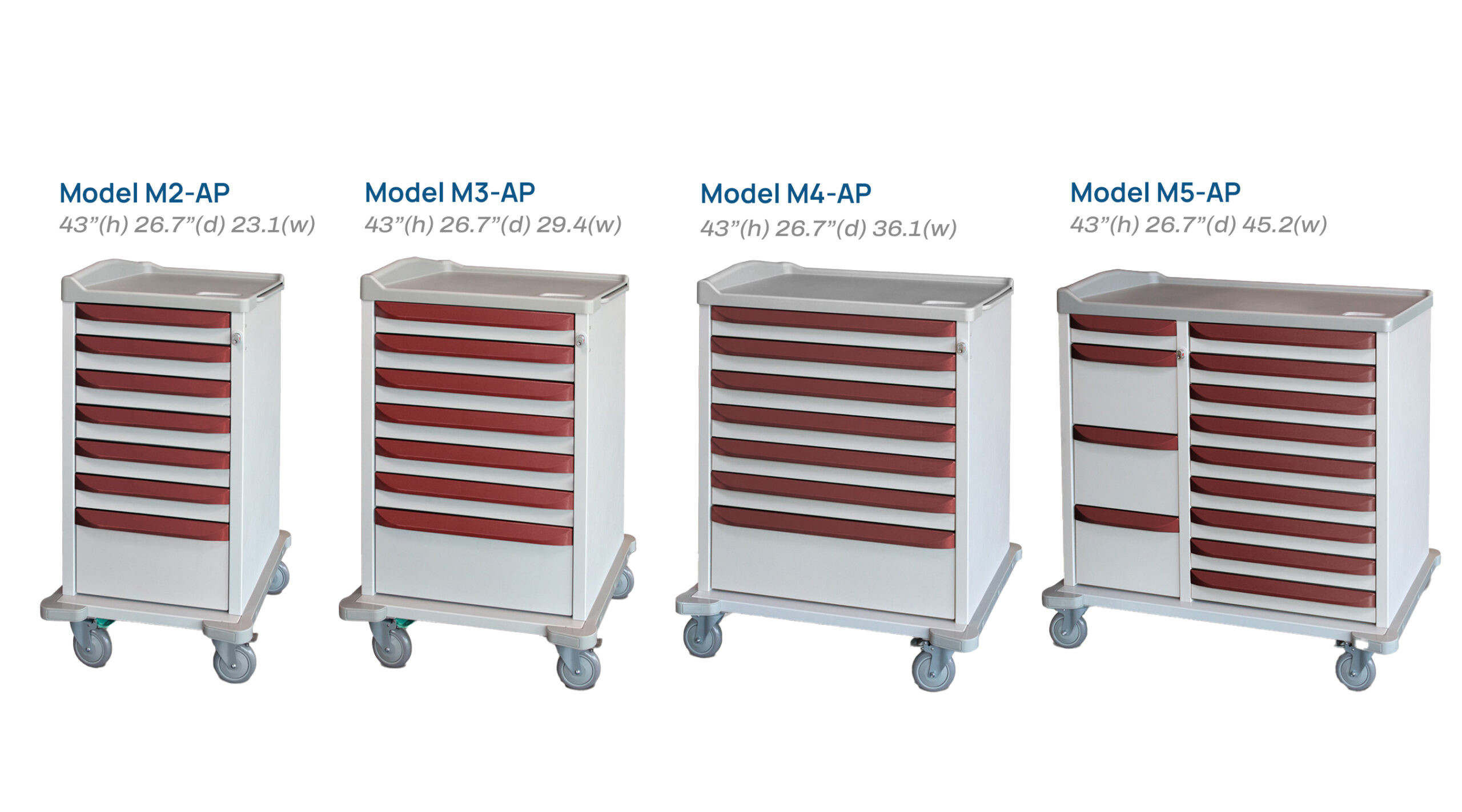 Capsa Healthcare M-Series Medication Cart & Accessories