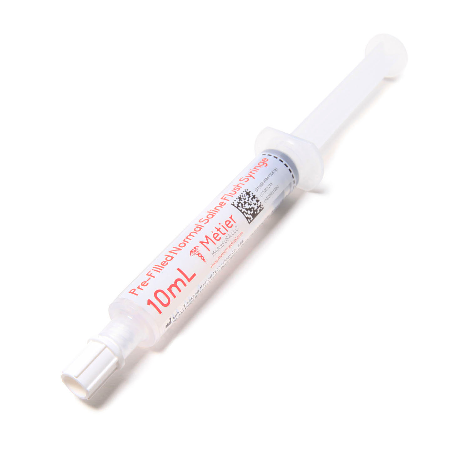Metier Medical Safe-T-Flush Pre-Filled Saline Syringe
