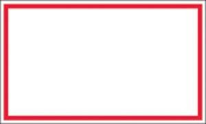 Timemed Red Border Tape Labels