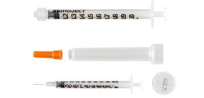 Cardinal Health Monoject Veterinary 1Ml Insulin Syringes