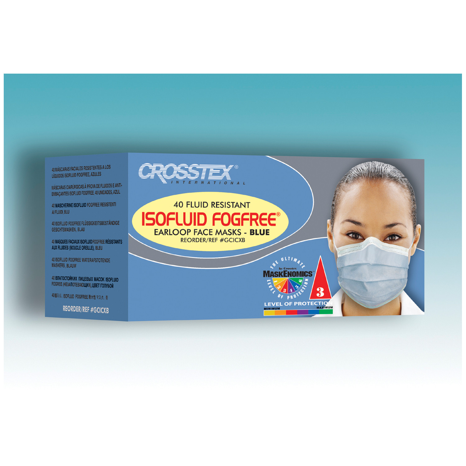 Crosstex Isofluid Fogfree Earloop Mask