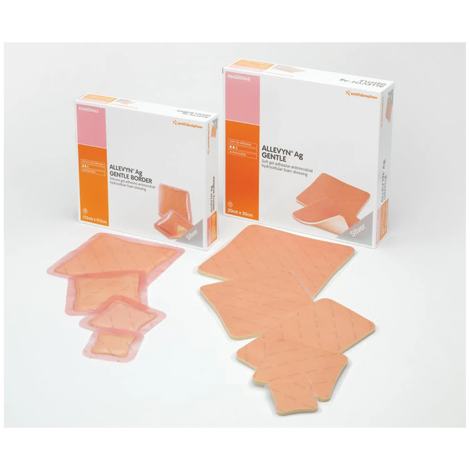 Smith & Nephew Allevyn Ag Gentle Border Adhesive Dressings