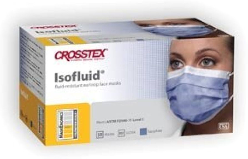 Crosstex Isofluid Earloop Mask
