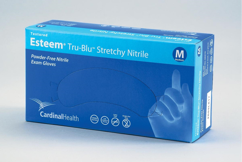 Cardinal Health Esteem Tru-Blu Nitrile Exam Gloves