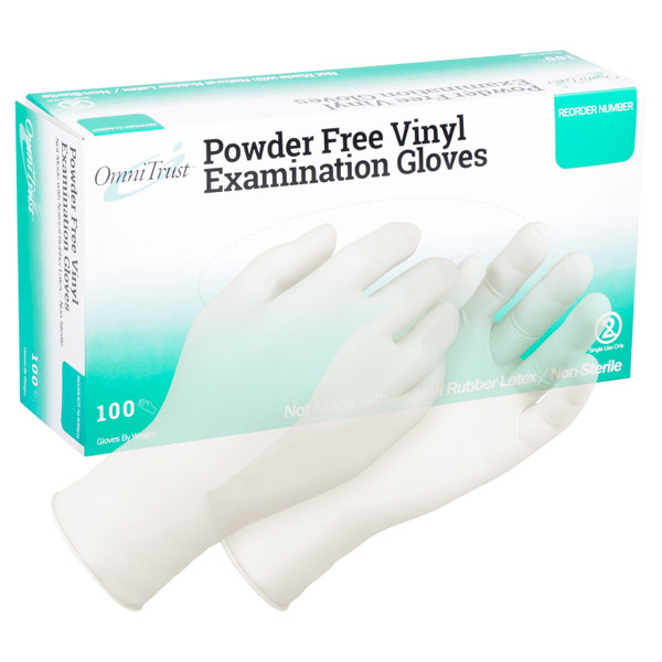 Omnitrust Vinyl Powder Free Examination Glove