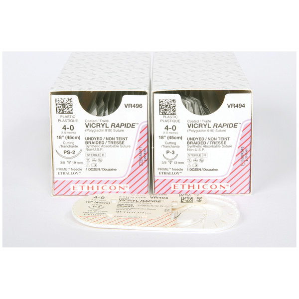 Ethicon Vicryl Rapide (Polyglactin 910) Sutures (10137_VR496)