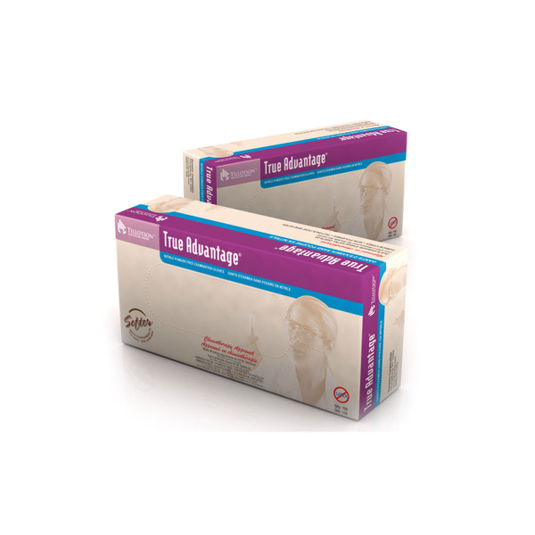 Dynarex Tillotson Tru Advantage Soft Nitrile Gloves - Non-Latex Poly Glide Inner Lining