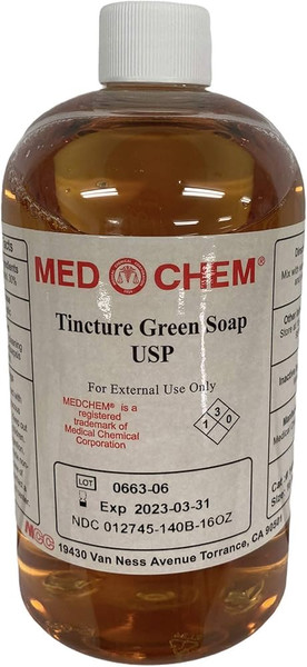 Medical Chemical Tincture Green Soap, Usp