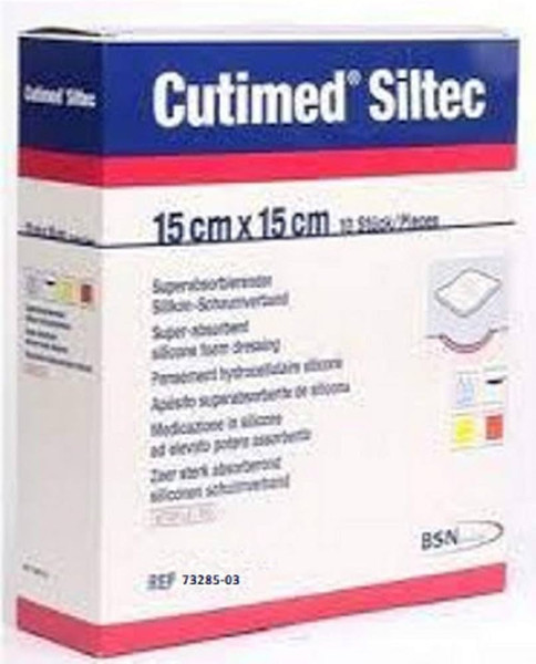 Bsn Medical Cutimed Siltec L Foam Dressing For Low Exudative Wounds