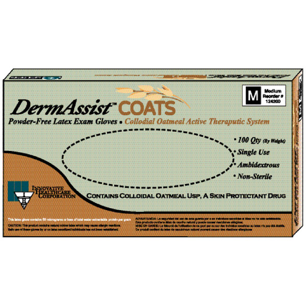 Innovative Dermassist Coats  Powder-Free Latex Exam Gloves (10137_124050)