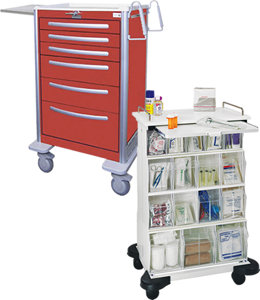 Quantum Medical Plastic Carts & Accessories