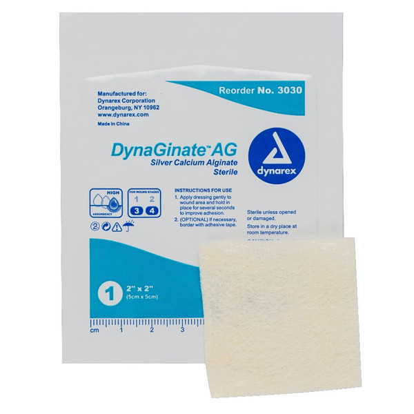 Dynarex Dynaginate Ag Silver Calcium Alginate Dressing