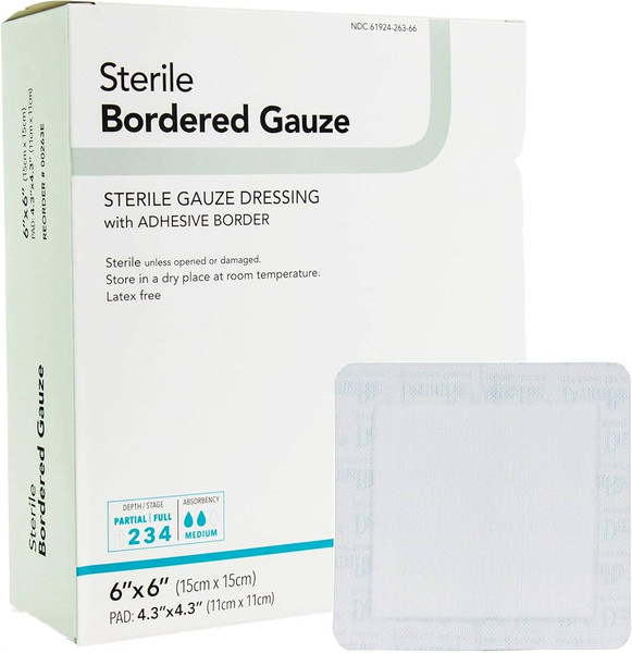 Dermarite Sterile Bordered Gauze Dressing With Adhesive Border (10137_00263E)
