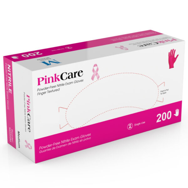 Medgluv Pinkcare Nitrile Exam Glove (10137_MG555XS)