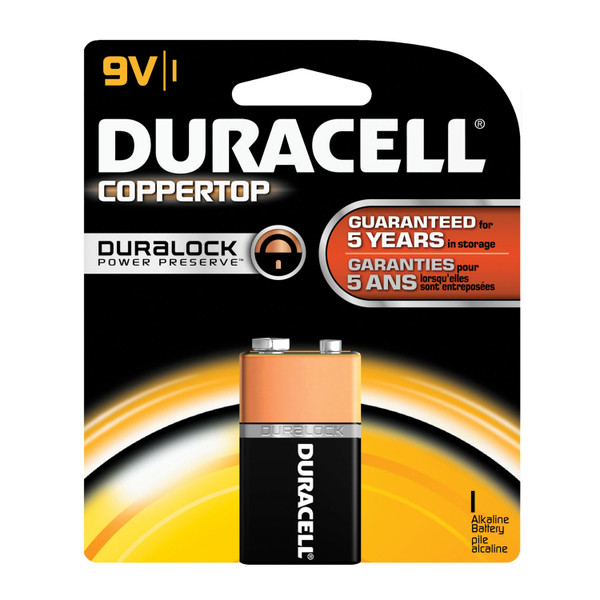 Duracell« Coppertop« Alkaline Retail Battery With Duralock Power Preserveö Technology (10111_MN1500B2Z)