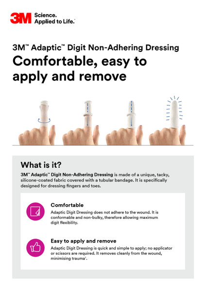 Solventum Adaptic™ Digit Non-Adhering Digit Dressing