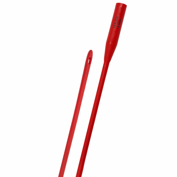 Hr Trucath Red Rubber Intermittent Urethral Catheter