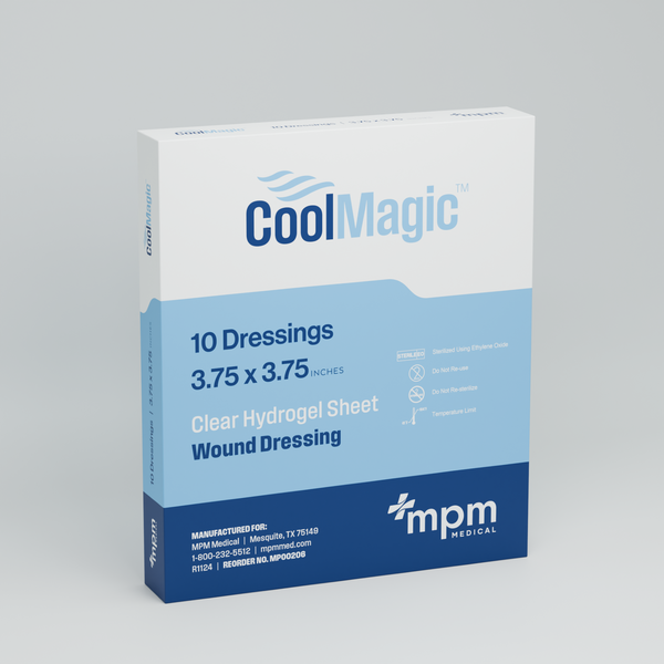 Mpm Medical Coolmagic Clear Hydrogel Sheet Wound Dressing