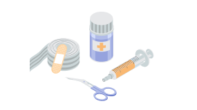 Various medical supplies