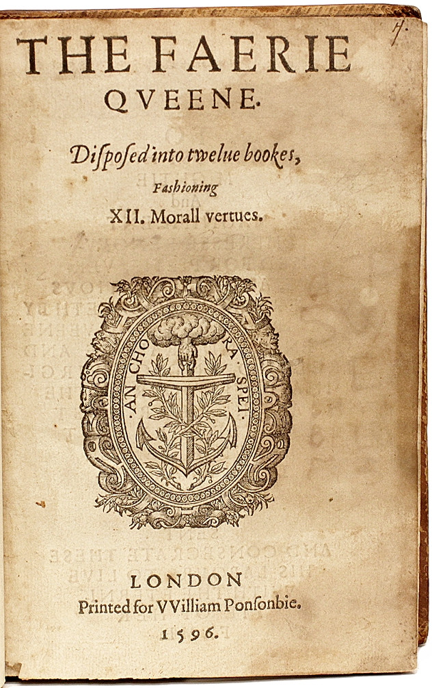 SPENSER, Edmund. The Faerie Queene - AND - The Second Part of the