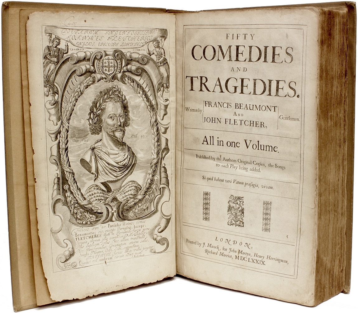 BEAUMONT, Francis & John Fletcher. Fifty Comedies and Tragedies