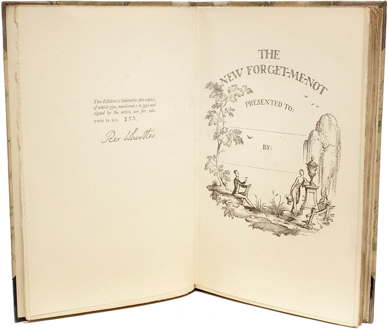WHISTLER Rex The New Forget Me Not A Calendar (1929 SIGNED LIMITED