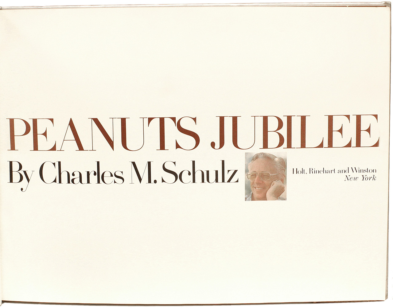 SCHULZ, Charles. Peanuts Jubilee. My Life and Art With Charlie Brown and Others. (1975 FIRST