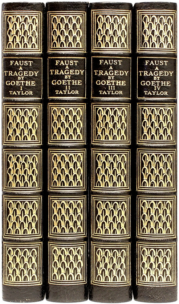 GOETHE, Johann Wolfgang von. Faust A Tragedy. (Bayard Taylor