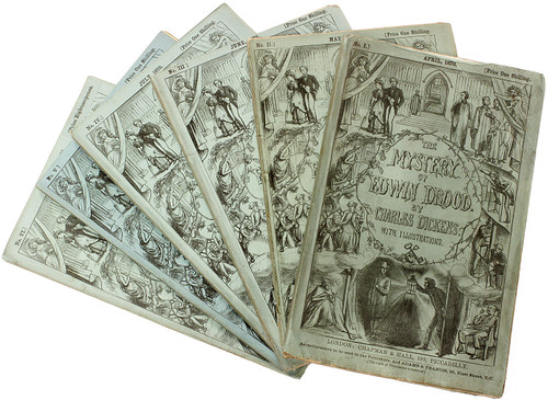 DICKENS, Charles. Mystery of Edwin Drood. (FIRST EDITION IN THE ORIGINAL 6 MONTHLY PARTS - 1870) DICKENS, Charles. Mystery of Edwin Drood. (FIRST EDITION IN THE ORIGINAL 6 MONTHLY PARTS - 1870)