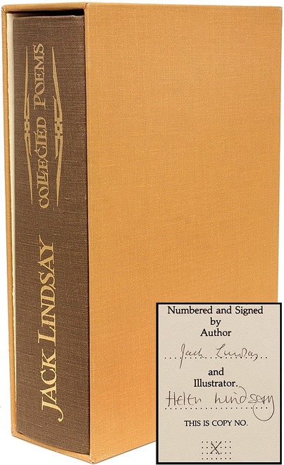 LINDSAY, Jack. Collected Poems.  (FIRST EDITION - LIMITED TO 26 SIGNED COPIES - 1981) LINDSAY, Jack. Collected Poems.  (FIRST EDITION - LIMITED TO 26 SIGNED COPIES - 1981)
