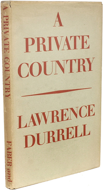 DURRELL, Lawrence. A Private Country. (FIRST EDITION - 1943) DURRELL, Lawrence. A Private Country. (FIRST EDITION - 1943)