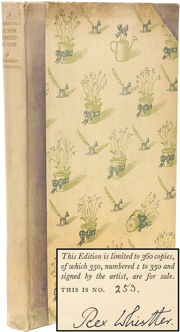 WHISTLER, Rex. The New Forget-Me-Not A Calendar. (1929 - SIGNED LIMITED EDITION) WHISTLER, Rex. The New Forget-Me-Not A Calendar. (1929 - SIGNED LIMITED EDITION)