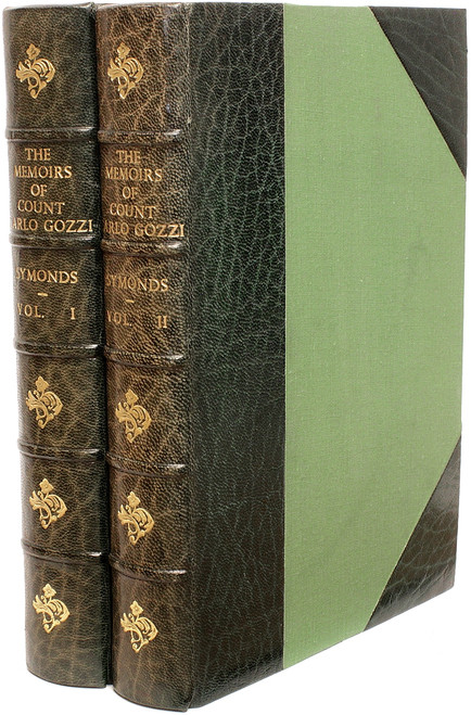 SYMONDS, John Addington. The Memoirs of Count Carlo Gozzi. (2 VOLUMES - 1890 - LIMITED EDITION) SYMONDS, John Addington. The Memoirs of Count Carlo Gozzi. (2 VOLUMES - 1890 - LIMITED EDITION)
