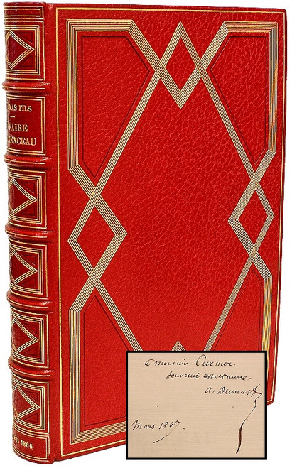 DUMAS, Alexander. Affaire Clemenceau. Memoire de l'Accuse. (FIRST EDITION - PRESENTATION COPY - EXTRA ILLUSTRATED - 1866)
