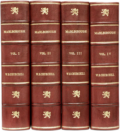 CHURCHILL, Winston S.. Marlborough His Life and Times. (4 VOLUMES - ALL FIRST EDITIONS - 1933, 34, 36, 38) CHURCHILL, Winston S.. Marlborough His Life and Times. (4 VOLUMES - ALL FIRST EDITIONS - 1933, 34, 36, 38)