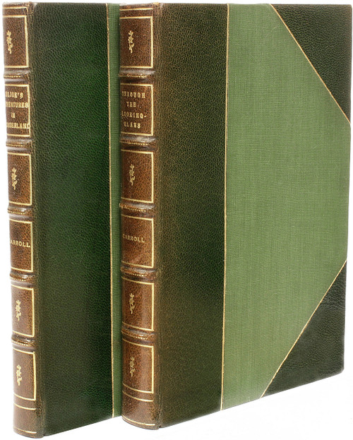 DODGSON, Charles Lutwidge: (Lewis Carroll). Alice's Adventures In Wonderland - Through The Looking-Glass. (2 VOLUMES - 1940) DODGSON, Charles Lutwidge: (Lewis Carroll). Alice's Adventures In Wonderland - Through The Looking-Glass. (2 VOLUMES - 1940)