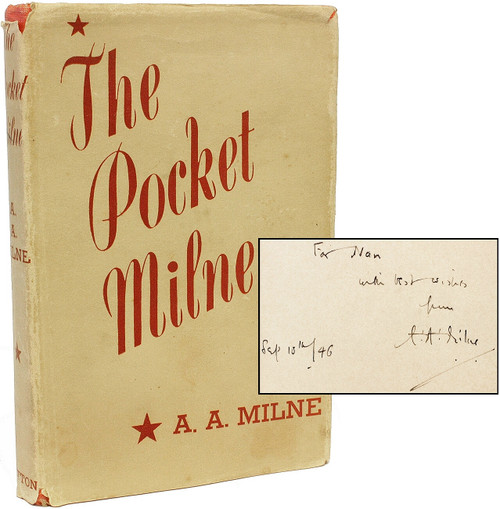 MILNE, A. A.. The Pocket Milne. (1941 - FIRST EDITION - PRESENTATION COPY TO CHRISTOPHER ROBIN'S NANNY) MILNE, A. A.. The Pocket Milne. (1941 - FIRST EDITION - PRESENTATION COPY TO CHRISTOPHER ROBIN'S NANNY)