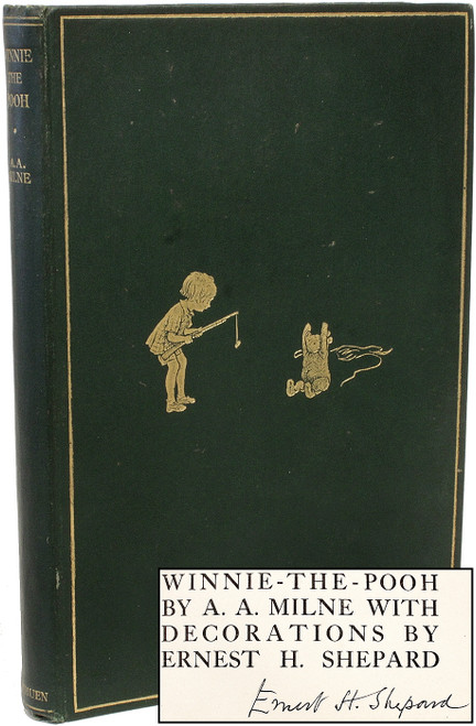 MILNE, A. A.. Winnie The Pooh. (1926 - FIRST EDITION - FIRST PRINTING - SIGNED BY E. H. SHEPARD) MILNE, A. A.. Winnie The Pooh. (1926 - FIRST EDITION - FIRST PRINTING - SIGNED BY E. H. SHEPARD)