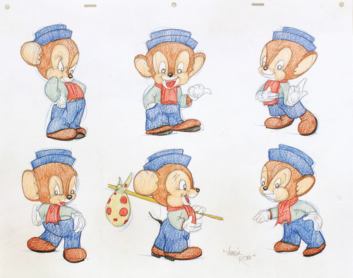 ROSS, Virgil. Sniffles (Six Original drawings - c.1990's) ROSS, Virgil. Sniffles (Six Original drawings - c.1990's)