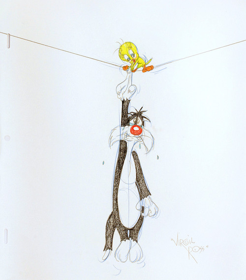 ROSS, Virgil. Sylvester The Cat and Tweety. (Warner Brothers Studios - c.1990's) ROSS, Virgil. Sylvester The Cat and Tweety. (Warner Brothers Studios - c.1990's)