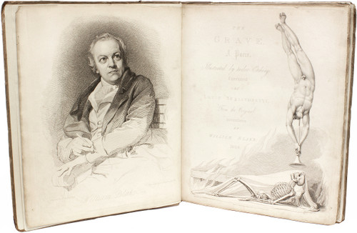 BLAIR, Robert (William Blake). The Grave, A Poem. (1808 - FIRST EDITION AND A SUBSCRIBERS COPY - UNCUT IN BOARDS)
