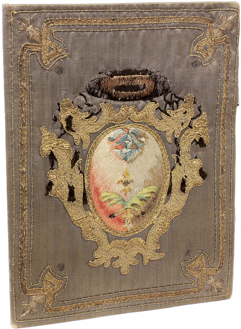 MONTALTI, Augustinus. Reverendissimo Patri D. D. Benedicto (Benedetto) Latilla Neapolitano Congregationis Canonicorum Regularium Lateranebsium Abbati Generali. (1753 - ITALIAN EMBROIDERED BINDING BOUND FOR BENEDETTO LATILLA)