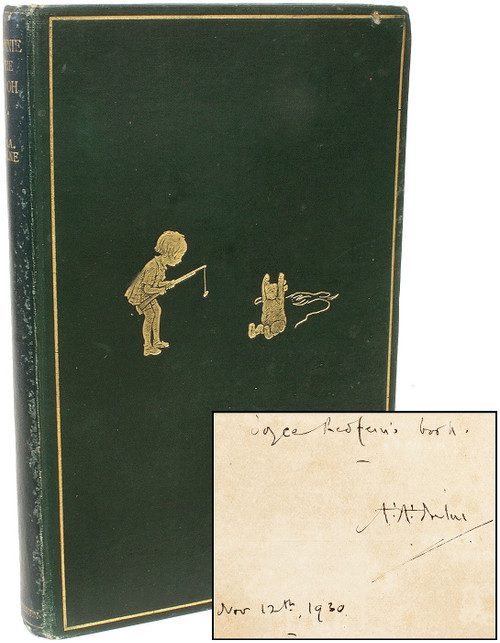 MILNE, A. A.. Winnie The Pooh. (PRESENTAION COPY - NINTH EDITION - 1929)