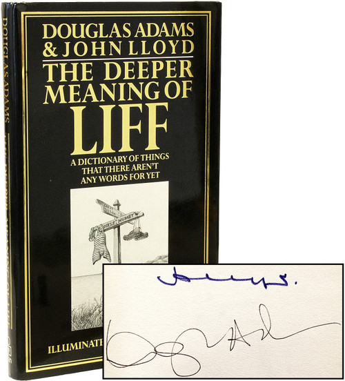 ADAMS, Douglas & John Lloyd. The Deeper Meaning Of Life. (1990 - FIRST EDITION - SIGNED BY BOTH AUTHORS)
