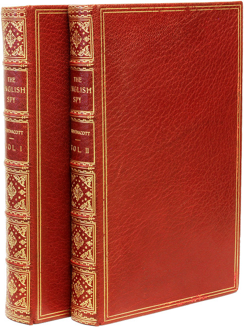 WESTMACOTT, Charles Molloy. BLACKMANTLE, Bernard. CRUIKSHANK, Robert - Illustrated by. The English Spy. (2 VOLUMES - 1825 - FIRST EDITION FIRST ISSUE)