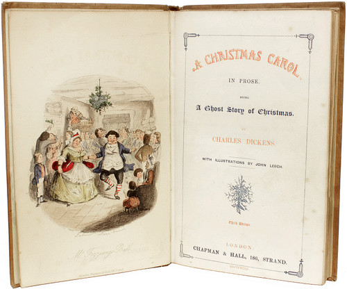 DICKENS, Charles. A Christmas Carol In Prose Being A Ghost Story of Christmas. (1843 - THIRD EDITION)